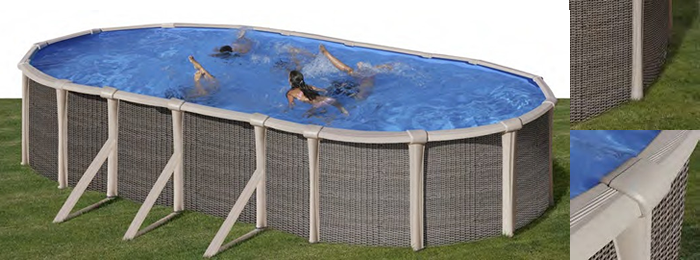 Piscine Gre Fusione da 135 cm di altezza con struttura ibrida Piscine Gre Fusione
