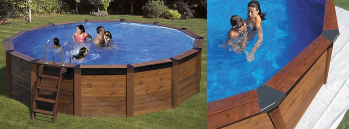 Piscine in legno Gre Island, rifiniture in qualità Piscine in Legno Gre Island