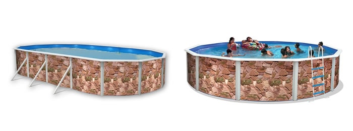 Piscine Toi Pietrisco, la rifinitura rustica più elegante Piscine Toi Pietrisco