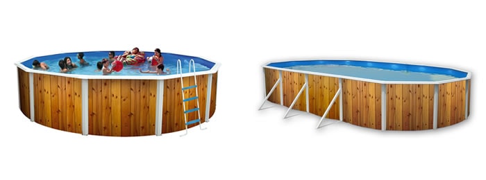 Piscine Toi Veta, decorata effetto legno Piscine Toi Veta