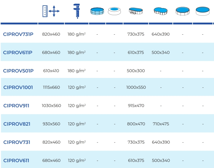 Coperture Invernali Ovali Gre