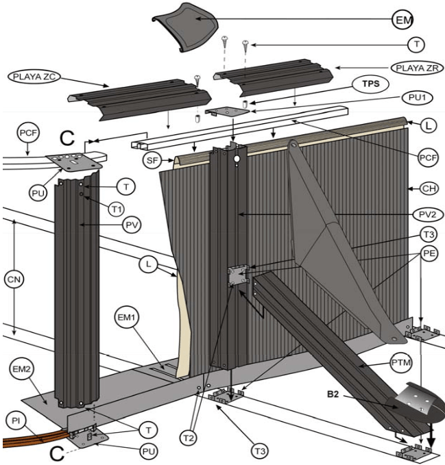 Pezzi di Ricambio Piscine Ovali in Finto Vimini con Pali da 120 cm