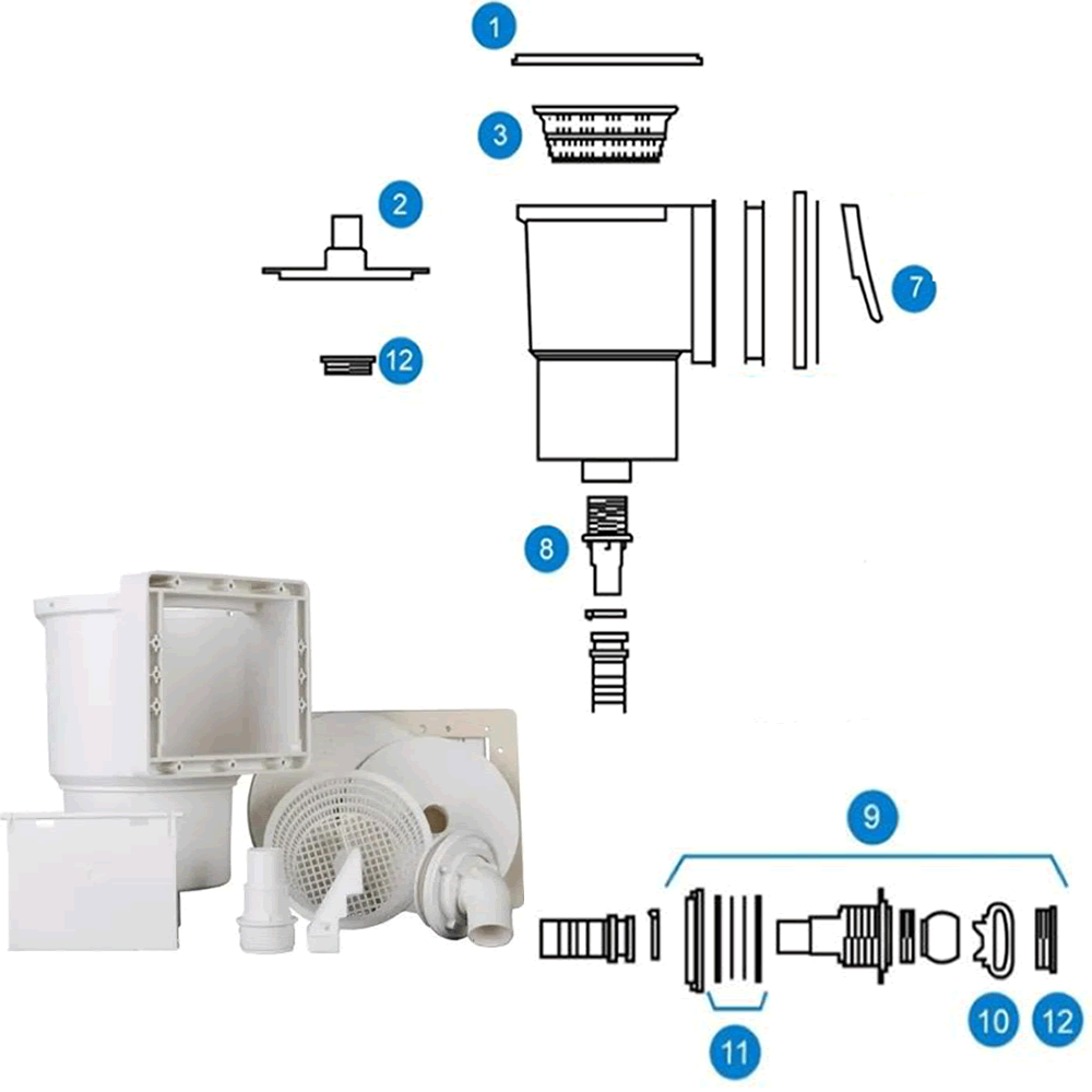 Ricambi per Skimmer Gre AR100