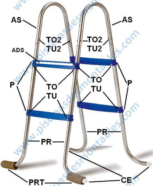Pezzo di ricambio Scaletta Zincata Toi 4839