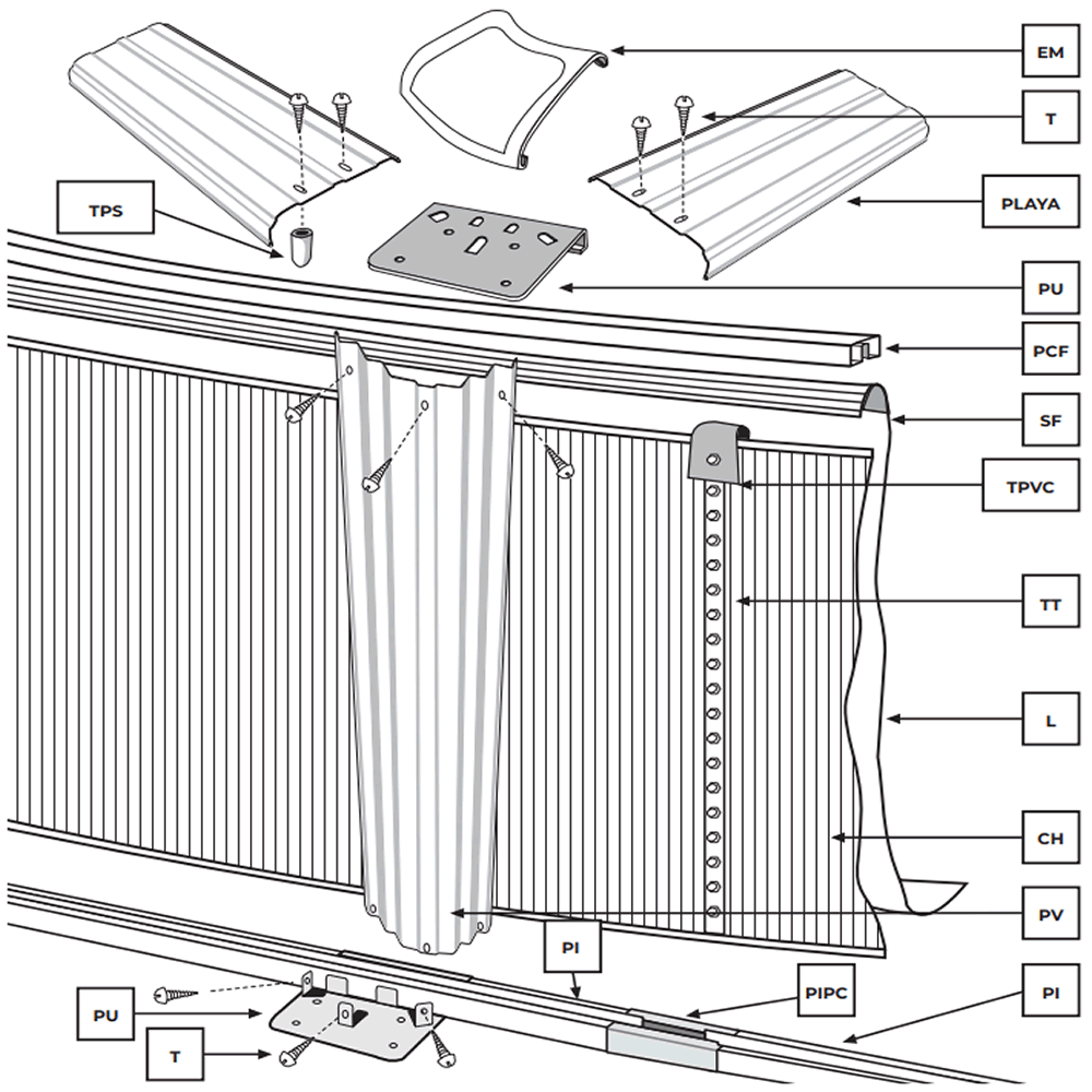 Pezzi di Ricambio Piscine Rotonde Bianche de 120 cm