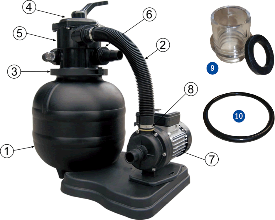 Pezzi di Ricambio Filtro a Sabbia Gre FAE300