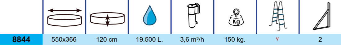 Piscina Toi Luna 550x366x120 8844