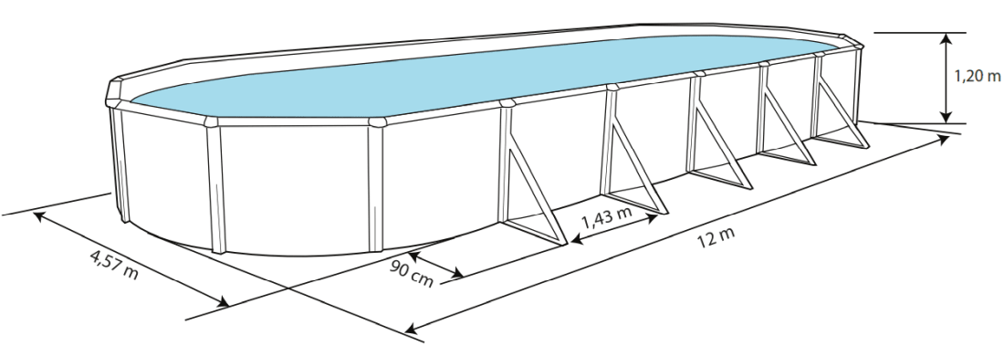 Piscina Toi Su Misura 1200x457x120 TN120